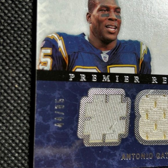 2007 UD Premier Premier Remnants Triple /99 Antonio Gates #PR3-AG - Picture 2 of 3